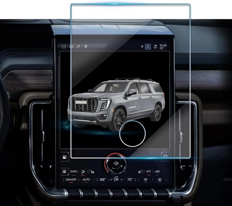 VIAROOM Screen Protector For GMC Yukon 2025 2026, Tempered Glass Infotainment Protective Film For Yukon Denali 2025 Accessories - 16.8 inch - Image 1